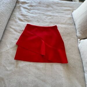 Elegant Red Women's Skirt
